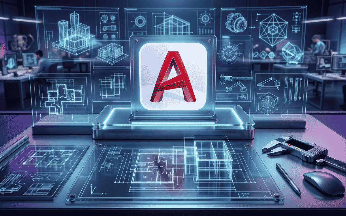 AutoCAD 2D drafting and 3D modeling visual